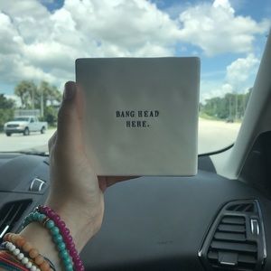 NEW RAE DUNN Bang Head Here Paperweight